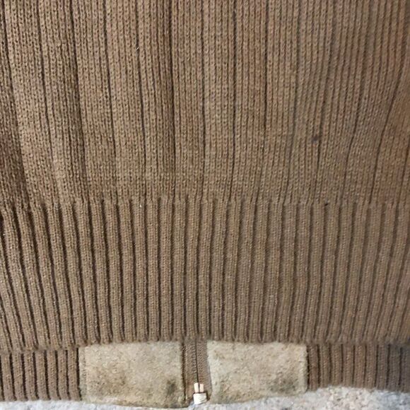 Vintage 1970’s Suede Leather Sweater Jacket | Large - Picture 10 of 14